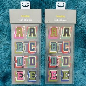 Heyday Multicolor Alphabet Tech Stickers - 2 pack
